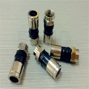 RG6 Rg59 Rg11 Compression RF F Cable Connector for Coaxial Cable thumbnail-2