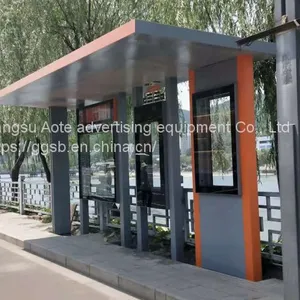 Public Fault Reporting Bus Shelter Platform Intelligent Bus Shelter Billboard Manufacturer thumbnail-2