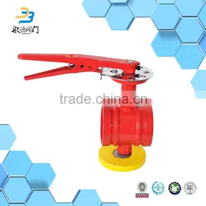 Handle Grooved Fire Control Signal Butterfly Valve thumbnail-3