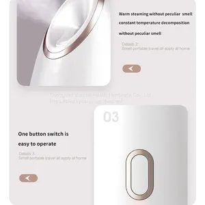 Portable Handle Face Steamer Nano Electric Home Use Facial Steamer Multifunctional Hot Mist Spray Skin Facial Steamer thumbnail-3