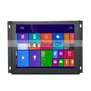 Industrial Metal Case Open Frame Display Portable LCD Computer Monitor 8 Inch thumbnail-1