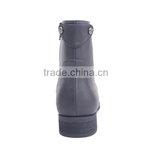 Back Button Ladies' Summer Low Heel Boots Cheap Cowboy Climbing Ankle Boots With Zipper thumbnail-5