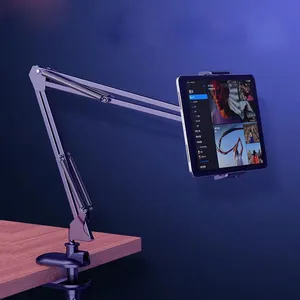 High Quality Flexible Long Arm Lazy Cell Phone Bracket Holder Desk Clip Mount Tablet Stand Clamp for Bed Desktop Dormitory thumbnail-1
