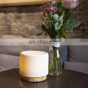 2022 Ceramic Diffuser Mini Aroma Diffuser Air Humidifier With LED Light thumbnail-3