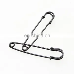 High Quality Black Large Safety Pin Quality Safety Pins Black Safety Pin For Dress Decoration thumbnail-5