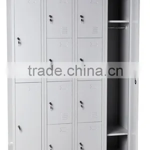 White Folding Single Door Police Uniform Steel Locker / Employee Storage Metal Locker thumbnail-4