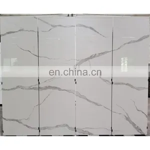 120x240mm Foshan Factory Big Size White Sintered Stone Italian Slab Marble Tile thumbnail-1