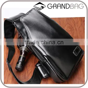 Wholesale Fashion Design PU Leather Man Chest Bag Waist Bag Messenger Bag thumbnail-1