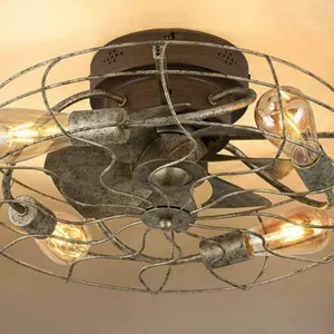 American 110V Hot Selling Fan Light Factory Bedroom 20 Inch Retro Ceiling Electric Fan Light（Wechat:13510231336） thumbnail-3