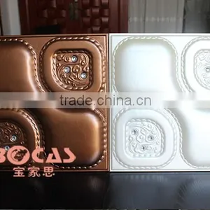 3d Home /hotel/ktv Decor Art Textured Recycled Plastic Insulated Interior Wall Panel thumbnail-3