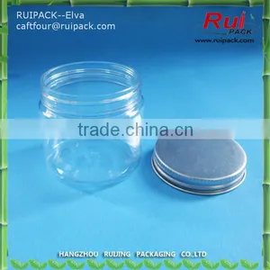 PET Cream Jar With Aluminum Cap, PET Jar for Candy Container, Plastic Jar thumbnail-2