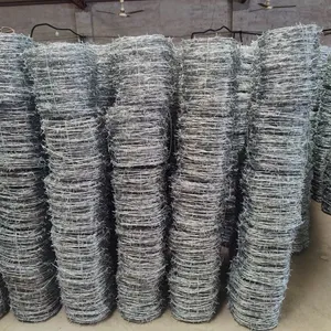 Factory Directly Sell High Quality Barbed Wire Price Per Roll / Galvanized Barbed Wire thumbnail-4