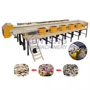 Large Dustbin for Sorting Table With Scrapshoot Hole Waste Segregation Machine Sorting Line thumbnail-1