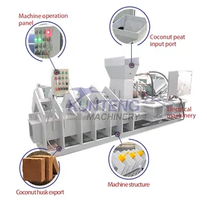 Coco Peat Fiber Pots Making Coconut Coir Press Machine Coir Pith Block Machine EPC thumbnail-2