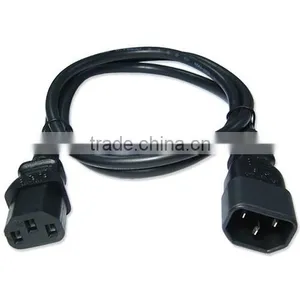 Reliable Quality Convenient IEC C13/C14 Power Cord Cable Extension/Power Cold Devices Cable Extension 90cm thumbnail-1