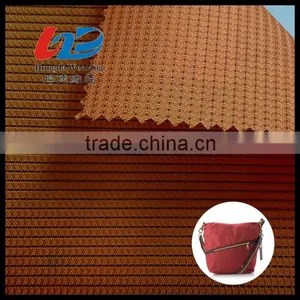 Polyester Yarn DYED Black Stripe Woven Dobby Fabric With PU/PVC Coating For Bags/Luggages/Shoes/Tent Using thumbnail-1