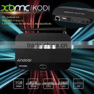 2016 New Arrival Andoer f7 Android 4.4 Smart tv Box, Rk3128 Quad-core, 1g/8g, 3d, Kodi, Xbmc thumbnail-1