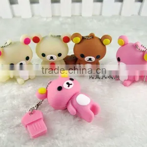 PVC Cartoon Character Usb Pendrive 2.0 Print Design Logo Make Mold Custom USB Flash Drives thumbnail-1