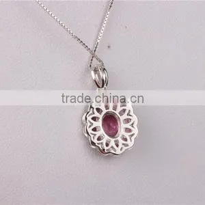 Colord Rhinestone Jewelry Set Gemstone Necklace Charms thumbnail-5