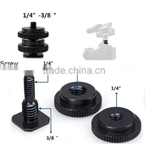 Cold Foot to 1/4" Screw Adapter for Camera Flash Holder Bracket Hot Shoe Mount thumbnail-2