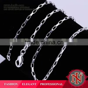 Hot Sale Magnetic 925 Sterling Silver Check Chain LKNSPCC005 thumbnail-1