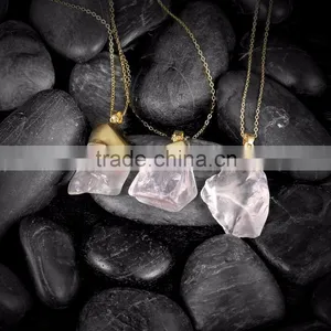 Fashion White Natural Crystal Pendant Necklace Quality Choice thumbnail-1