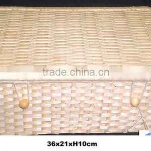 Rectangular Bamboo Box With Lid thumbnail-1