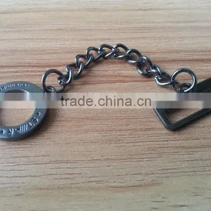Ring and Rectangle Buckle With Chain Metal Badges -- M1762 thumbnail-3
