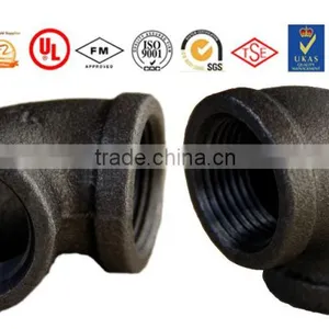 Galvanized Black 134 Banded Beaded Service Tee Malleable Cast Iron Pipe Fittings thumbnail-3