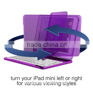 Rotatable Keyboard Case For IPad Air2, Ultra Slim Keyboard Cover Case With Bluetooth Keyboard thumbnail-4