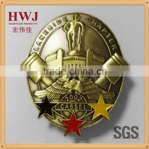 Anti-brass Custom Metal Badge With Soft Enamel Paint thumbnail-1