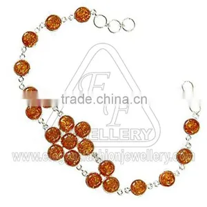 Amber Silver Bracelet thumbnail-1