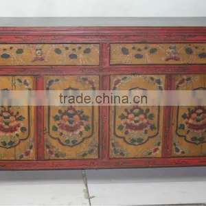Chinese Antique Furniture Tibet Cabinet thumbnail-1