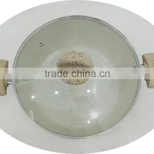 5.5L Ceramic Pot Induction Bottom Forged Aluminum Stock Pot thumbnail-3