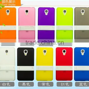 Keno Slim Fit Hybrid Flexible TPU Armor Defender Case With Kickstand for Xiaomi 4 thumbnail-6