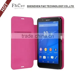 Hot Selling Products Smartphone Case Slim pu Cover for Sony Xperia E4G thumbnail-5