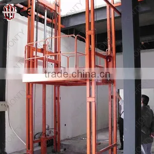 12m Guide Rail Vertical Cargo Elevator thumbnail-2