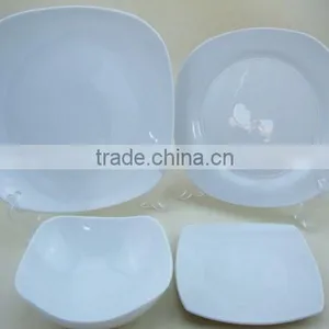 30pcs Square Shaped Decaled Porcelain Dinner Set thumbnail-1