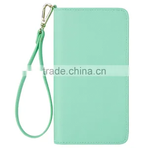 Card Holder Green PU Leather Long Wrist Rope RFID Blocking Hand Bag Ladies Quality Choice Supplier's Choice thumbnail-1