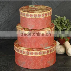 Wholesale Cheap Custom Made Round Paper Gift Boxes thumbnail-3