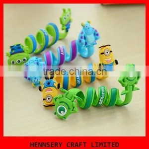 Customized Shape and Logo Soft Pvc Rubber Wireless Foldable Headphones thumbnail-1