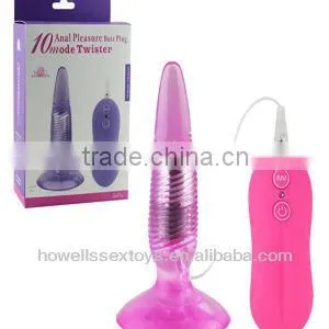 Sex Toys 10 Mode Twister Vibrating Anal Plug thumbnail-1