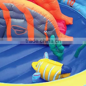 Sea World Bouncing Castle Inflatable for Toddler,fish Inflatable Jumping Castle Big Inflatable Bouncer Castle for Kids thumbnail-2