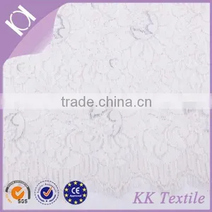 New Arrival 100% Cotton White Rose for Ladies Dress Lace Fabric White Lace Fabric thumbnail-1