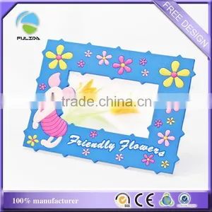 Cheaper Flowers Souvenir Rubber Plastic Red Photo Frame thumbnail-4