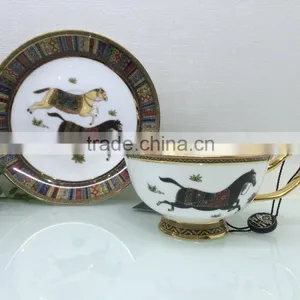 Ceramic Tea Cups Bone China Cups for Black Coffee thumbnail-2