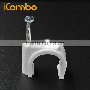 22mm Wire Holder for Wall Cable Tie Mounts Nail Clips Cable Loop Clamp thumbnail-1