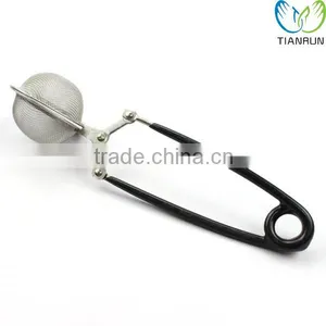 Classic Style Hot Selling Stainless Steel Tea Infuser With Black Handle thumbnail-1