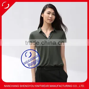 Custom Plain Women Polo t Shirt Manufactures China thumbnail-1