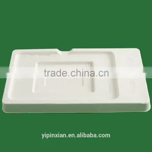 Wholesale Wet Pressing Molded Pulp Packaging,disposable Biodegradable Jedec Tray Quality Choice thumbnail-3